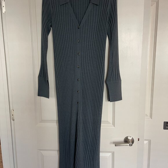 Club Monaco Ribbed Collared Dress - Picture 5 of 12